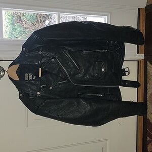 AWESOME biker jacket large men or women.